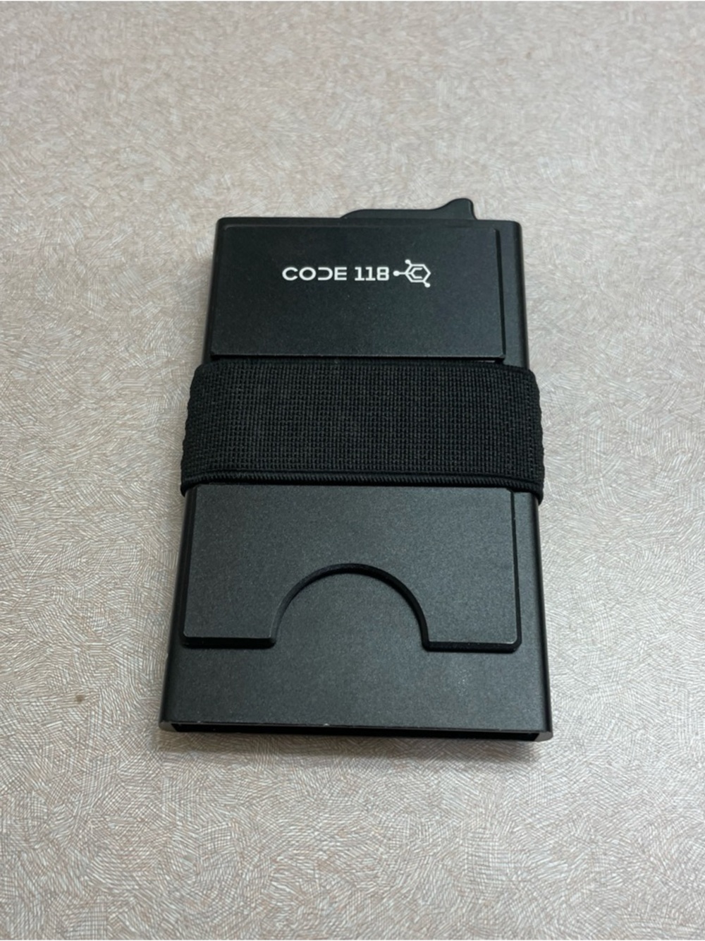 TRIGGER WALLET Code 118 RFID Blocking Black Aluminum w/modular backplate